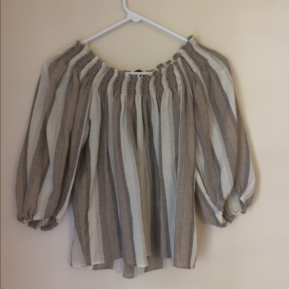 Zara Basic off the shoulders top